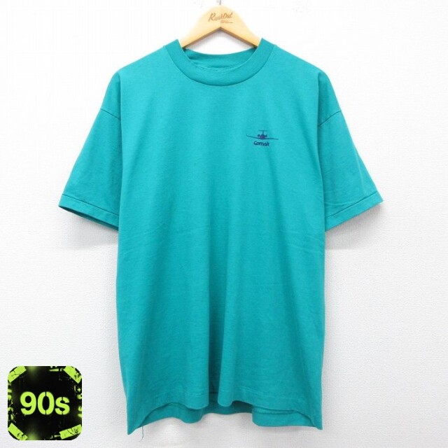 フルーツオブザルーム 90s 半袖Tシャツ 飛行機 ライトブルー XL | 古着