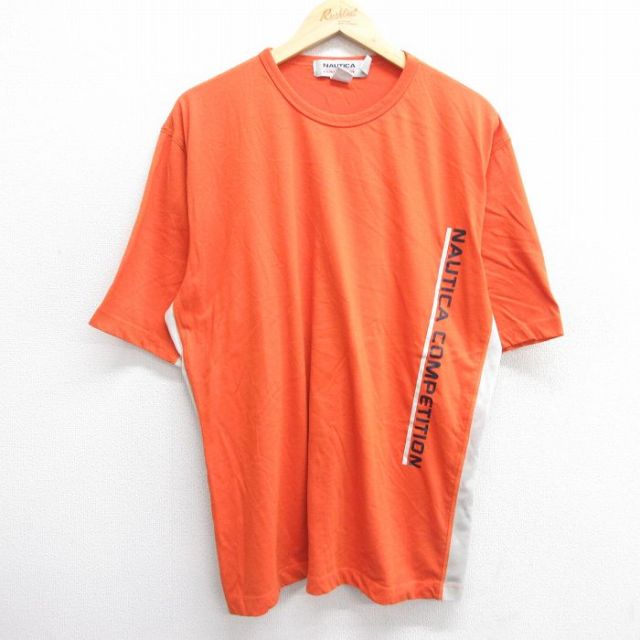 【50%OFF】ノーティカ 00s 半袖Tシャツ コンペティション オレンジ XL | 古着
