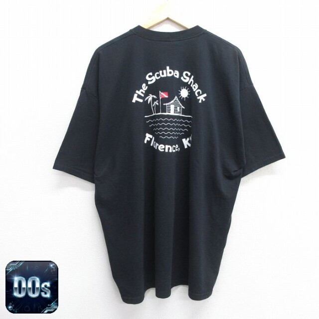 00s 半袖Tシャツ フローレンス ブラック XL | 古着