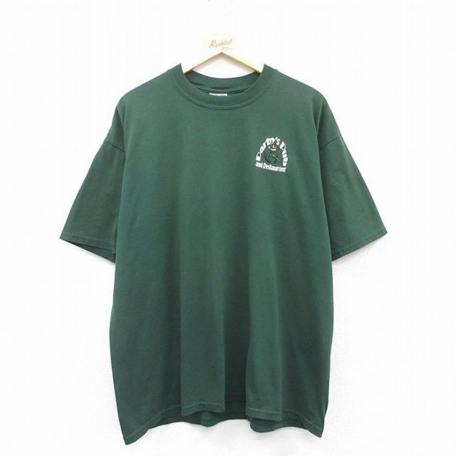 00s 半袖Tシャツ Darbys Pub グリーン XL | 古着