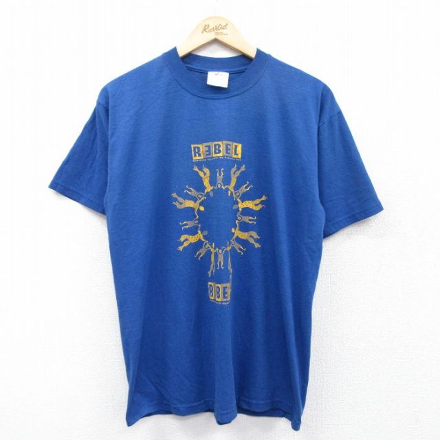 ジャージーズ 00s 半袖Tシャツ REBEL2 ネイビー L | 古着