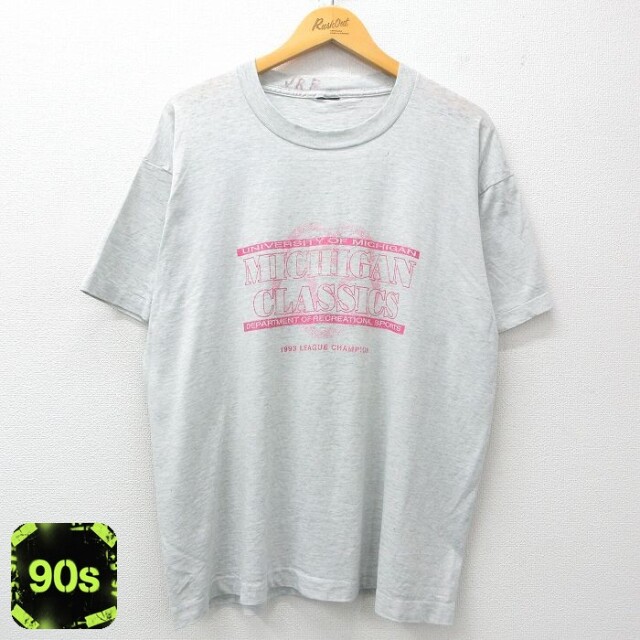 90s 半袖Tシャツ ミシガン グレー XL | 古着