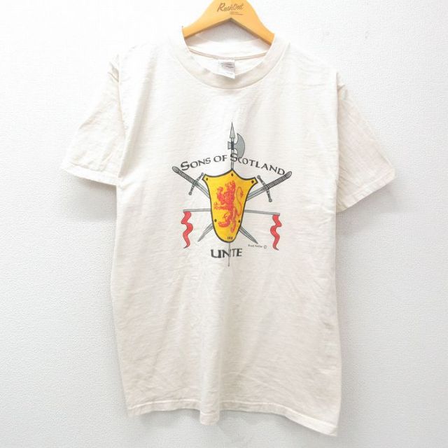 フルーツオブザルーム 00s 半袖Tシャツ スコットランド ベージュ L | 古着
