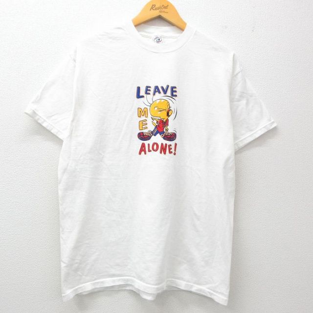 XL★古着 半袖 ビンテージ Tシャツ メンズ 00年代 00s トゥイーティー コットン クルーネック 白 ホワイト 25apr07 中古