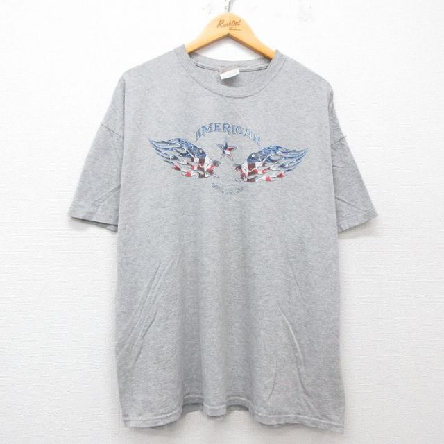 ヘインズ 00s 半袖Tシャツ アメリカン グレー霜降り XL | 古着
