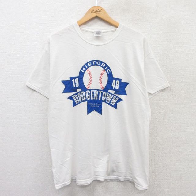 00s 半袖Tシャツ ドジャータウン ホワイト XL | 古着