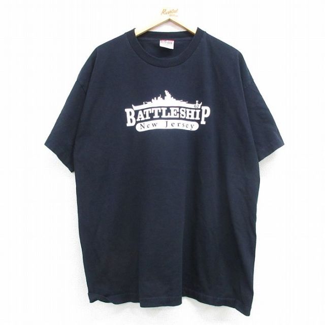 90s 半袖Tシャツ BATTLESHIP ブラック XL | 古着