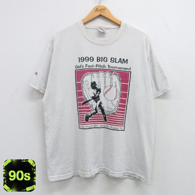 ヘインズ 90s 半袖Tシャツ BIG SLAM ホワイト L | 古着