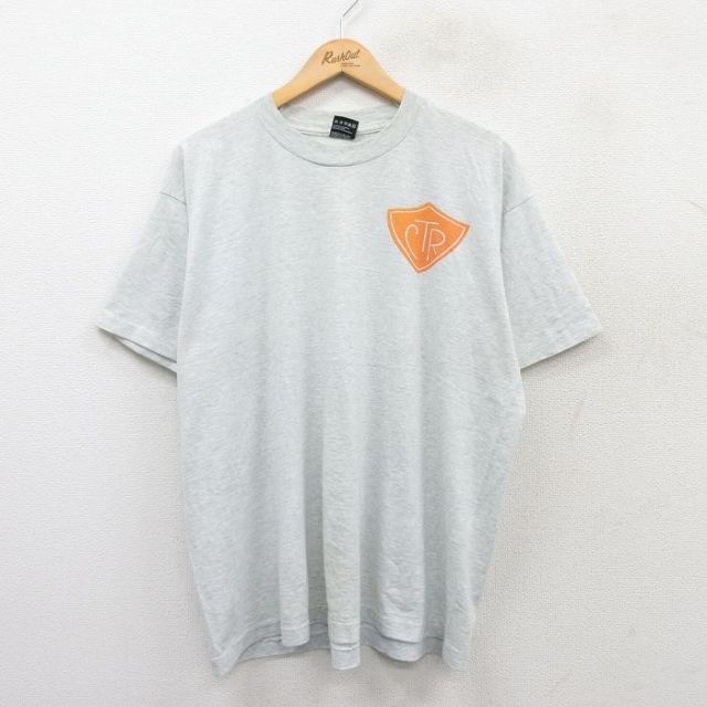 【50%OFF】フルーツオブザルーム 90s 半袖Tシャツ CTR グレー XL | 古着