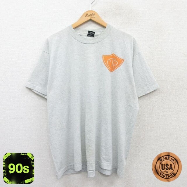 フルーツオブザルーム 90s 半袖Tシャツ CTR グレー XL | 古着
