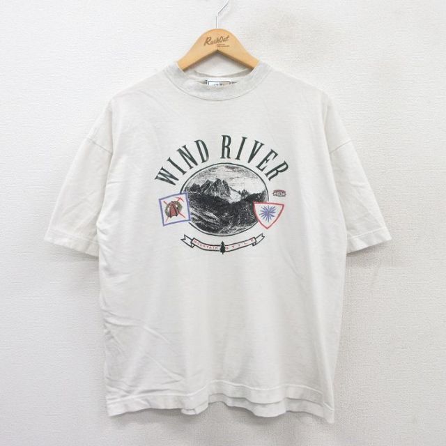 90s 半袖Tシャツ WIND RIVER ホワイト XL | 古着