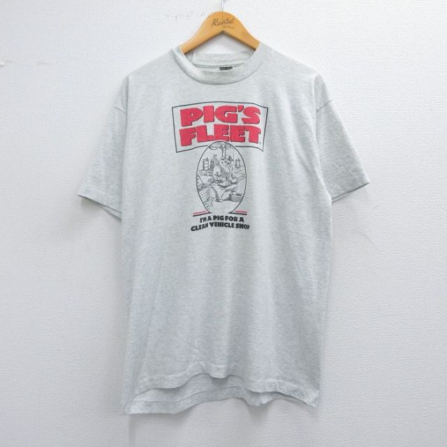 フルーツオブザルーム 90s 半袖Tシャツ PIGS グレー L | 古着