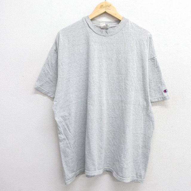 【50%OFF】チャンピオン 00s 半袖Tシャツ 霜降り グレー XL | 古着