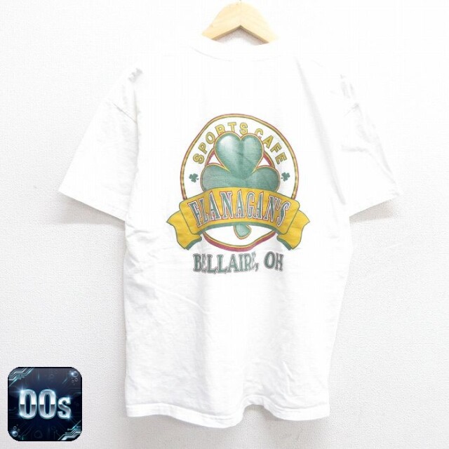 00s 半袖Tシャツ FLANAGANS ホワイト L | 古着