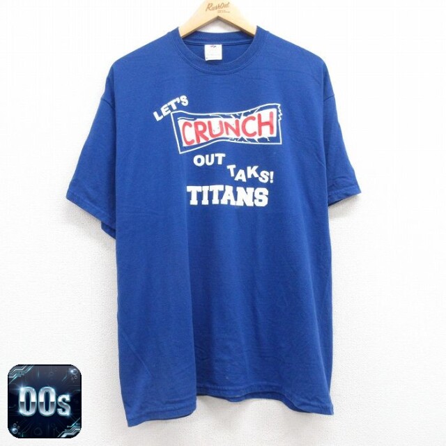 00s 半袖Tシャツ CRUNCH ブルー XL | 古着