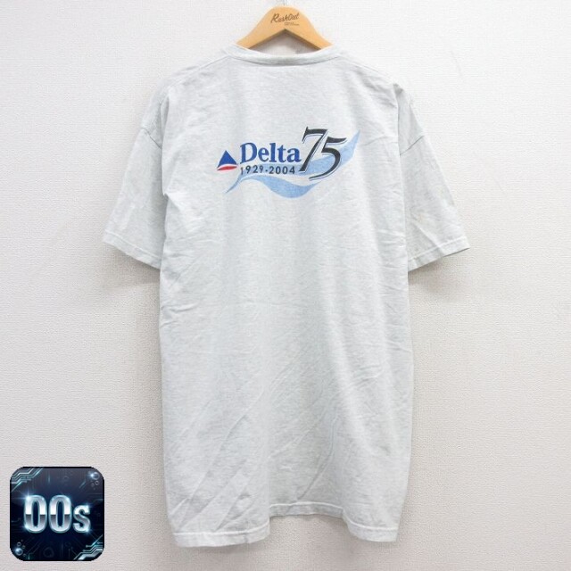 フルーツオブザルーム 00s 半袖Tシャツ デルタ航空 グレー XL | 古着