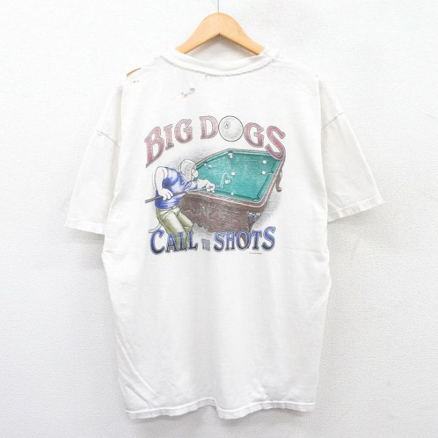 ビッグドッグス 00s 半袖Tシャツ ビリヤード ホワイト XL | 古着