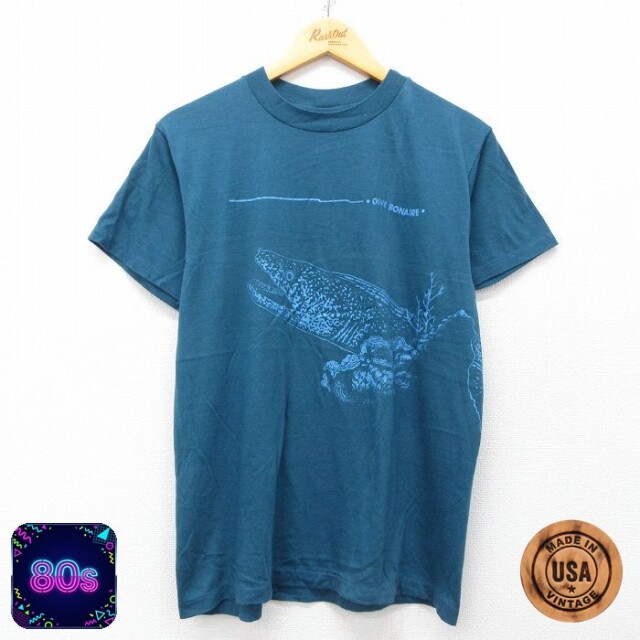 ヘインズ 80s 半袖Tシャツ ウツボ ネイビー M | 古着
