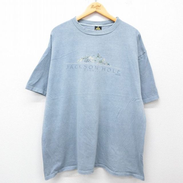 90s 半袖Tシャツ JACKSON HOLE ネイビー XL | 古着