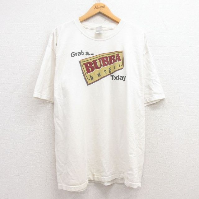 XL★古着 半袖 ビンテージ Tシャツ メンズ 00年代 00s MLB シカゴカブス BUBBA 大きいサイズ コットン クルーネック 白 ホワイト メジャーリーグ ベースボール 野球 25apr16 中古