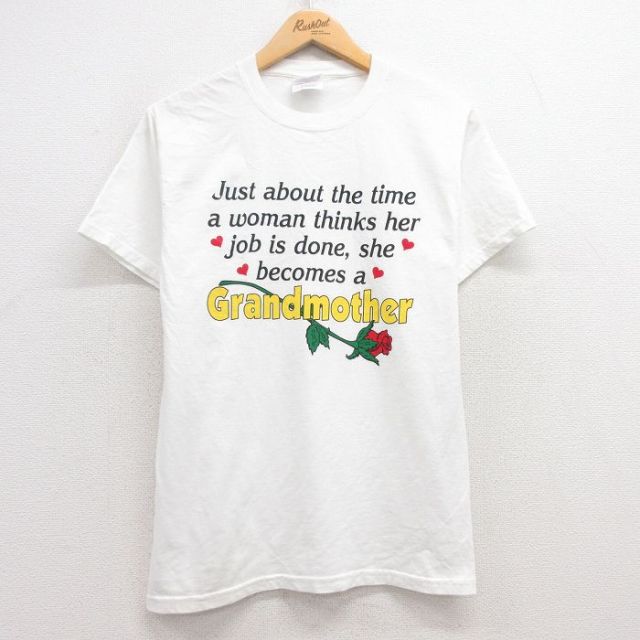 ヘインズ 00s 半袖Tシャツ グランドマザー ホワイト M | 古着