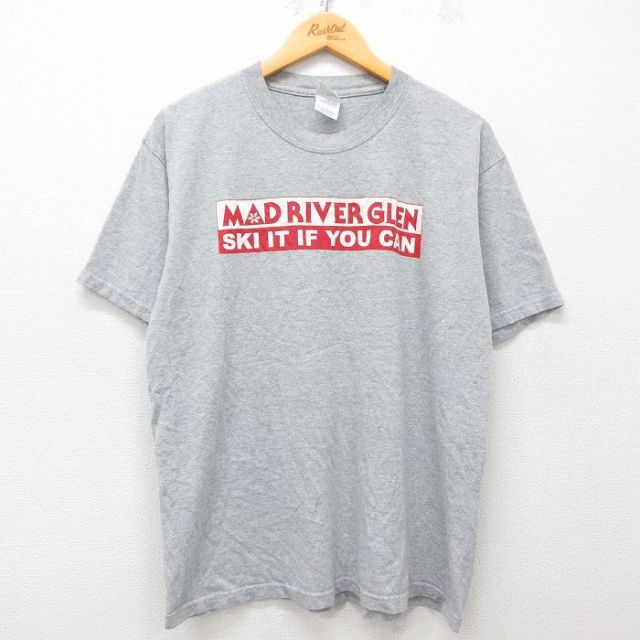00s 半袖Tシャツ MAD RIVER グレー霜降り L | 古着