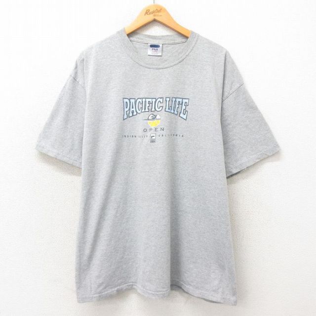 フィラ 00s 半袖Tシャツ クジラ グレー XL | 古着