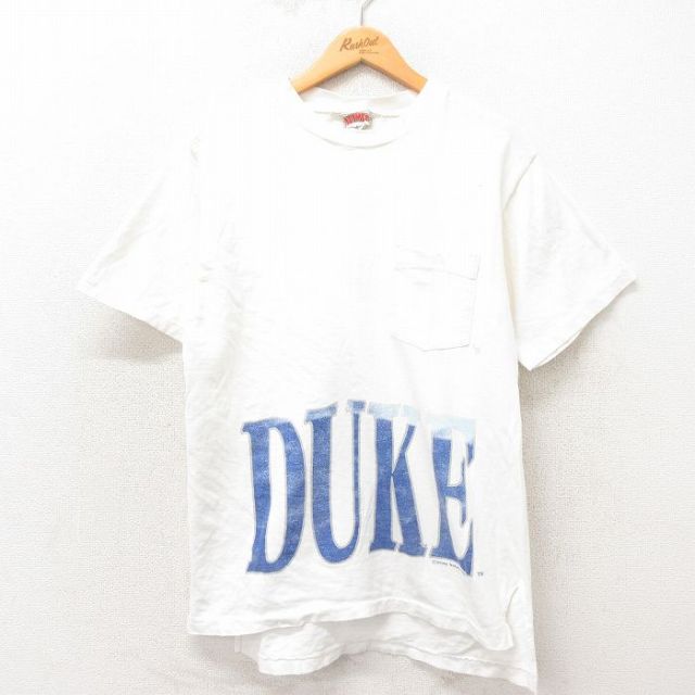 90s 半袖Tシャツ DUKE ホワイト L | 古着
