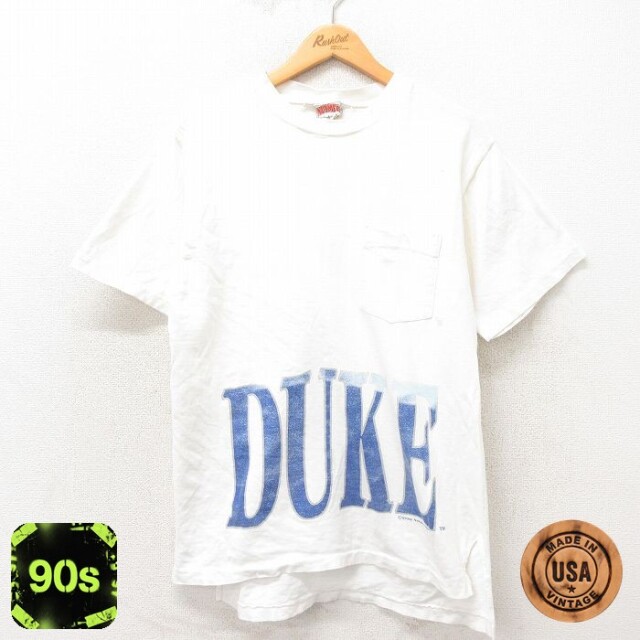 90s 半袖Tシャツ DUKE ホワイト L | 古着