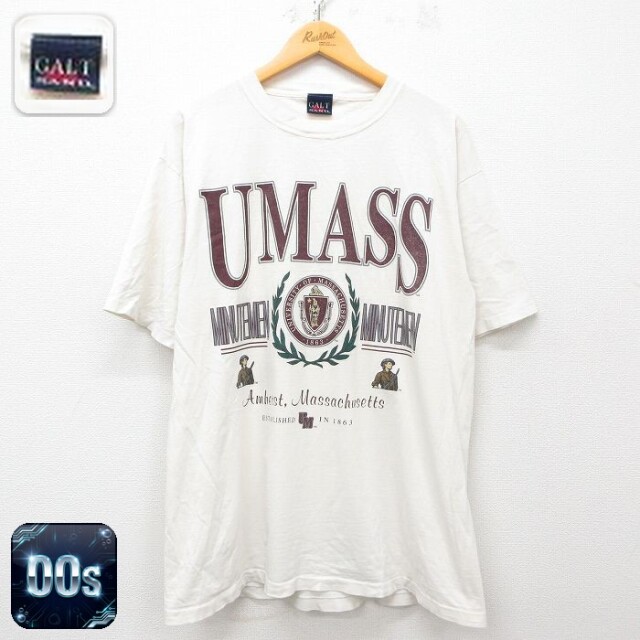 【50%OFF】00s 半袖Tシャツ UMASS ホワイト XL | 古着