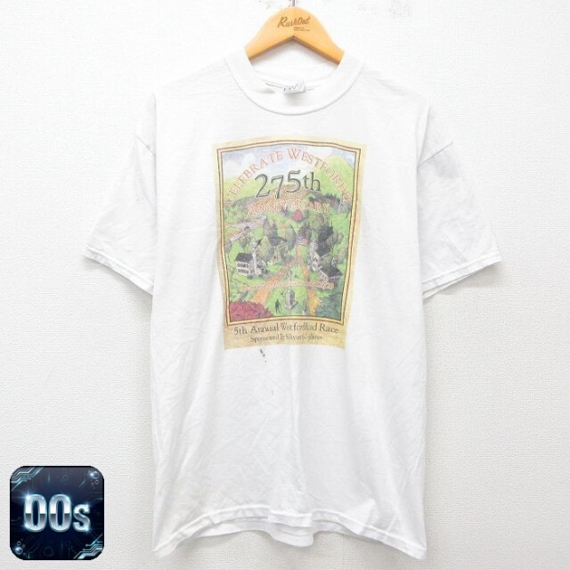 【50%OFF】ジャージーズ 00s 半袖Tシャツ マサチューセッツ ホワイト L | 古着