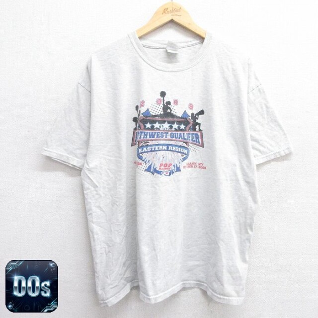 【50%OFF】00s 半袖Tシャツ チアリーディングスタッフ グレー XL | 古着