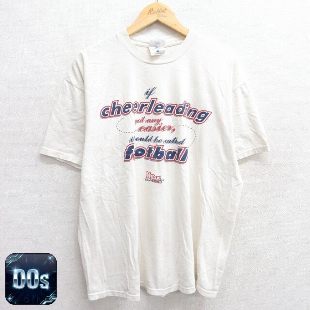 【50%OFF】00s 半袖Tシャツ チアリーディング 生成り XL | 古着