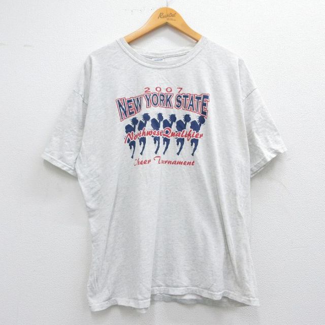 00s 半袖Tシャツ チアリーディング グレー XL | 古着