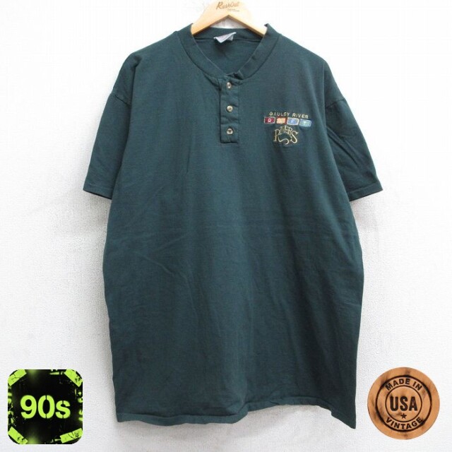 【50%OFF】オニータ 90s 半袖Tシャツ RIVERS グリーン XL | 古着