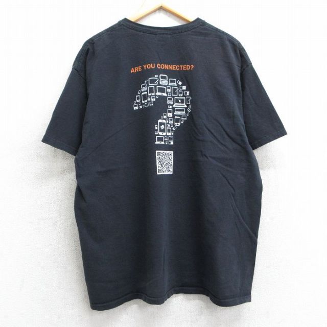xirrus 00s 半袖Tシャツ クエスチョンマーク ブラック XL | 古着