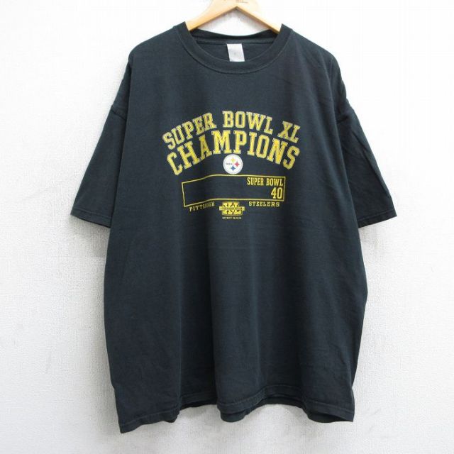 00s 半袖Tシャツ ピッツバーグスティーラーズ ブラック XL | 古着
