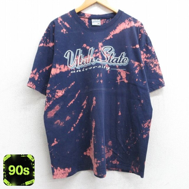 【50%OFF】GEAR 90s 半袖Tシャツ ユタ大学 ネイビー XL | 古着