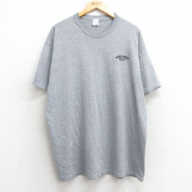 ラッセル 00s 半袖Tシャツ ワンポイントロゴ グレー XL | 古着