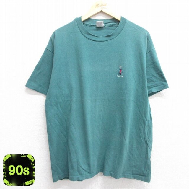 【50%OFF】90s 半袖Tシャツ ゴルフ グリーン XL | 古着