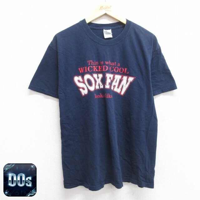 【50%OFF】00s 半袖Tシャツ SOX FAN ネイビー L | 古着