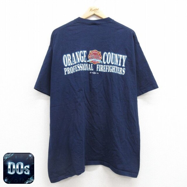 【50%OFF】フルーツオブザルーム 00s 半袖Tシャツ オレンジカウンティ ネイビー XL | 古着