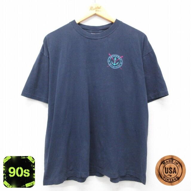 【50%OFF】リー 90s 半袖Tシャツ イカリ ネイビー XL | 古着