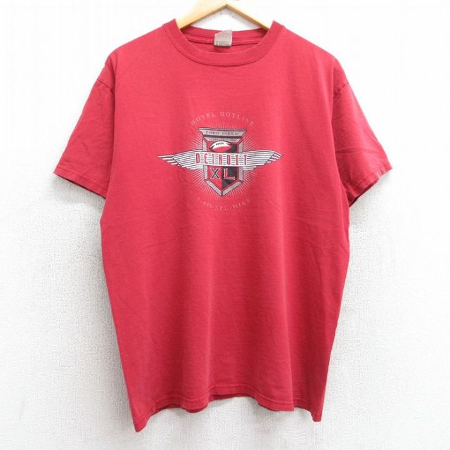 デトロイト 00s 半袖Tシャツ レッド L | 古着