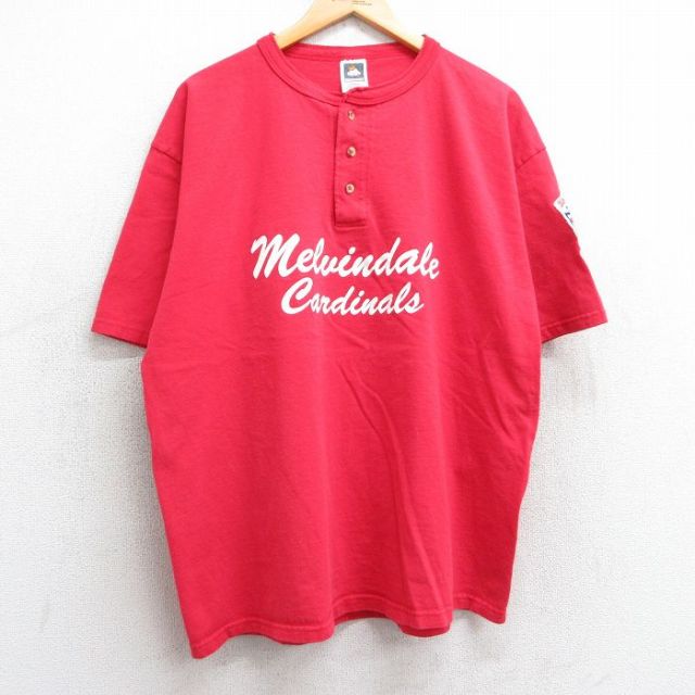90s 半袖Tシャツ メルビンデールカージナルス13 レッド XL | 古着