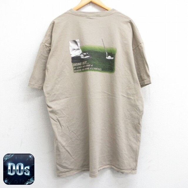 【50%OFF】00s 半袖Tシャツ ゴルフ ベージュ XL | 古着