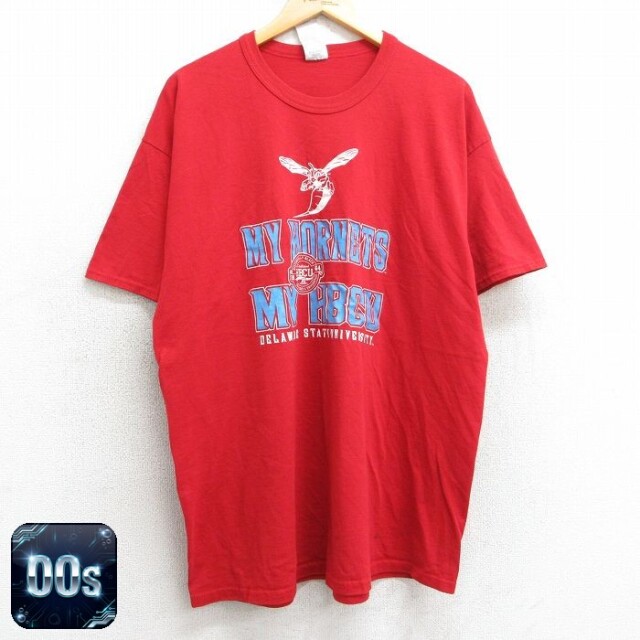 【50%OFF】ラッセル 00s 半袖Tシャツ デラウェア大学 レッド XL | 古着
