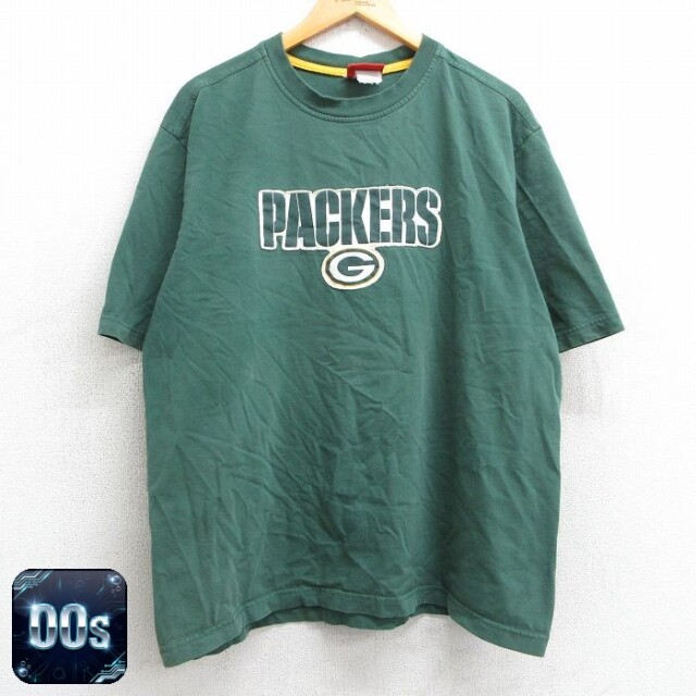 【50%OFF】00s 半袖Tシャツ グリーンベイパッカーズ グリーン XL | 古着