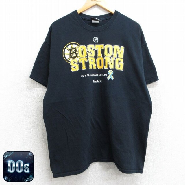 【50%OFF】リーボック 00s 半袖Tシャツ NHLボストンブルーインズ ブラック XL | 古着