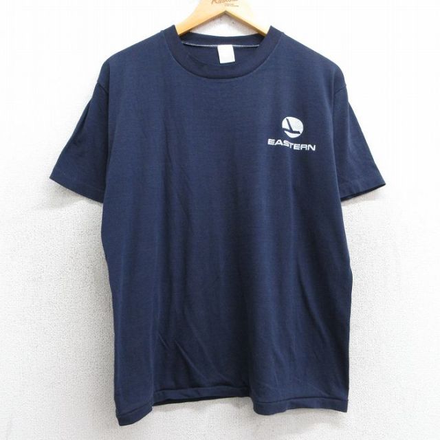 80s 半袖Tシャツ イースタン航空 ネイビー L | 古着